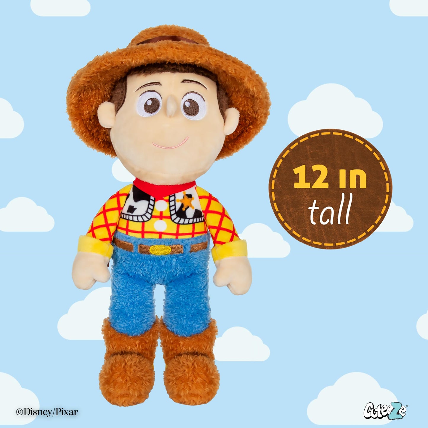 Kids Preferred Disney Pixar Toy Story Woody Extra Soft Plush Stuffed Animal Toy for Baby and Toddler Boys and Girls 12 Inch Size Plush