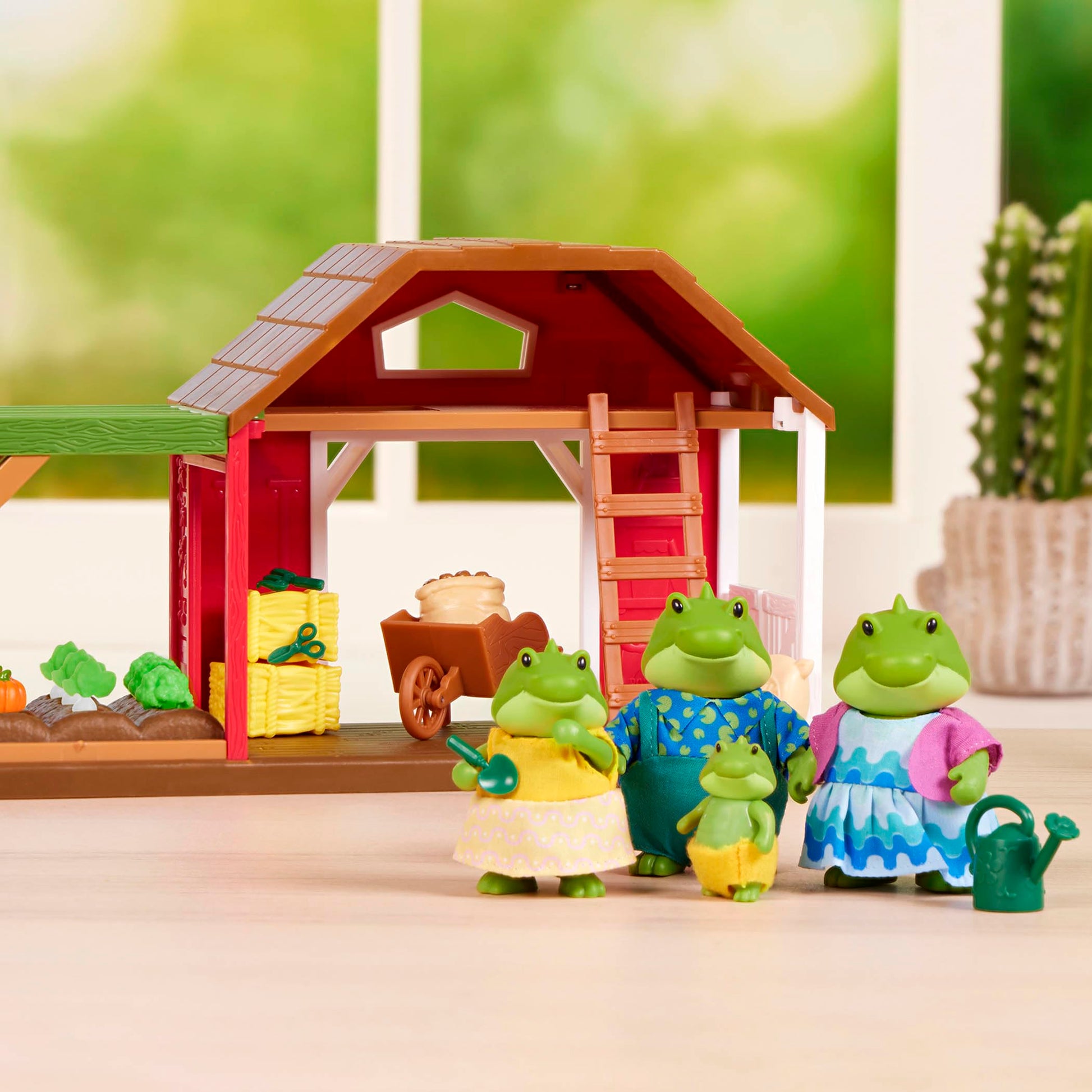 Li'l Woodzeez - Bogglesby Alligator Family - Set of 4 Collectible Posable Alligator Figures with Storybook for Imaginative Pretend Play - Doll Figures