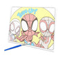 Spidey and Friends Paint with Water Set for Kids, Toddlers Age 3+ - Bundle with 40 Page Cute Cartoon Mess-Free Water Coloring Book for Ages 3 4 5 6 7