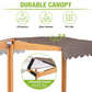 GUTINNEEN Upgraded 47" Outdoor Wooden Sandbox for Kids Ages 4-8 Brwon