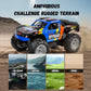 SEKAIHT Waterproof RC Monster Truck Amphibious Remote Control Trucks 13In Big Off Road RC Cars for Kids 4WD 360° Rotation Two Rechargeable Batteries