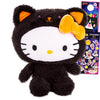 Sanrio Hello Kitty Black Cat Plushie Set for Girls - Bundle with 9" Hello Kitty Black Cat Plush Doll Plus Stickers, More | Sanrio Gifts for Boys, Kids