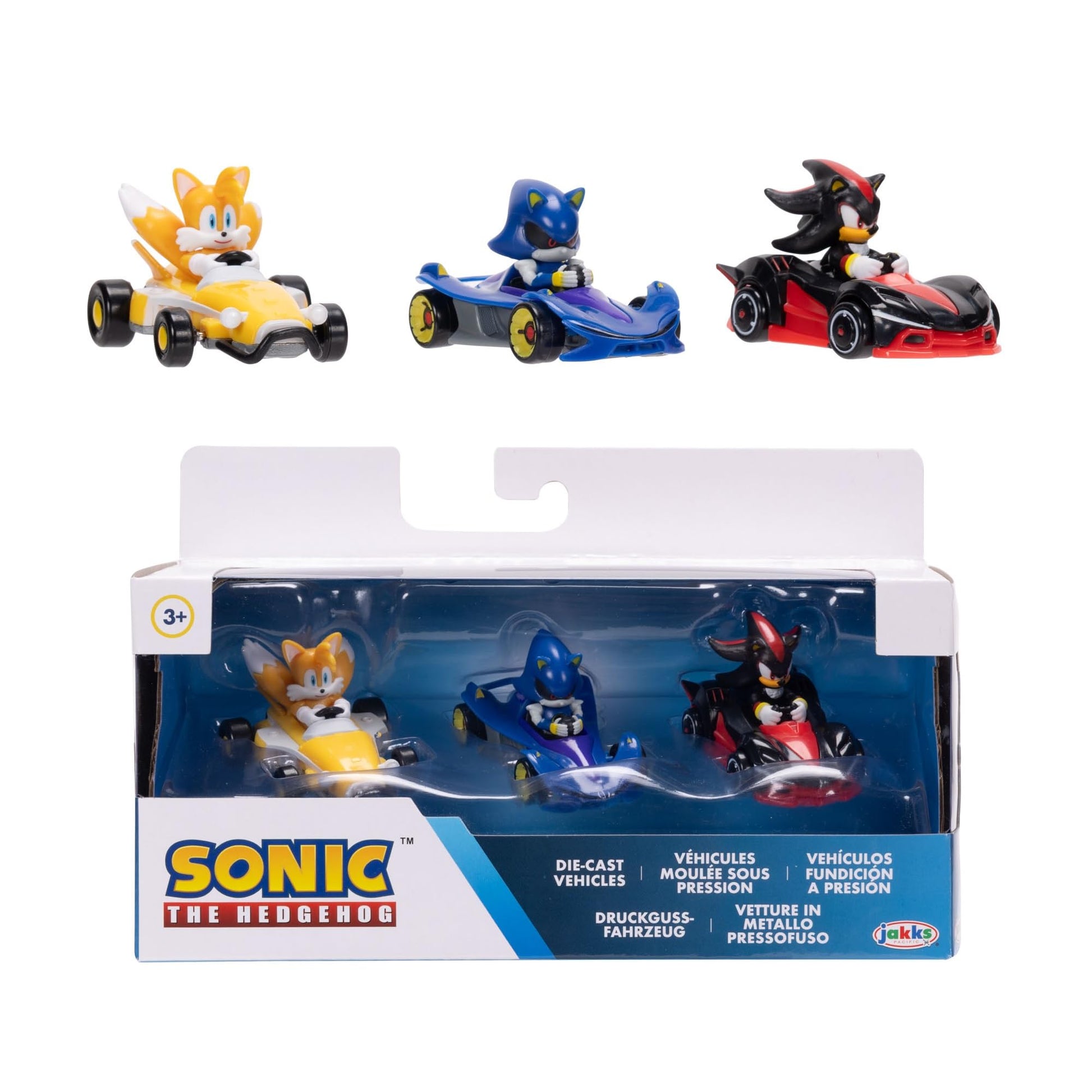 Sonic The Hedgehog 1:64 Die-cast Vehicles 3-Pack from Jakks Pacific's Wave 9