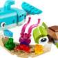 LEGO Creator 3 in 1 Dolphin and Turtle Toys for Kids, Transforms to Seahorse and Sea Snail or to Swimming Fish and Crab, Toy Sea Animal Figures