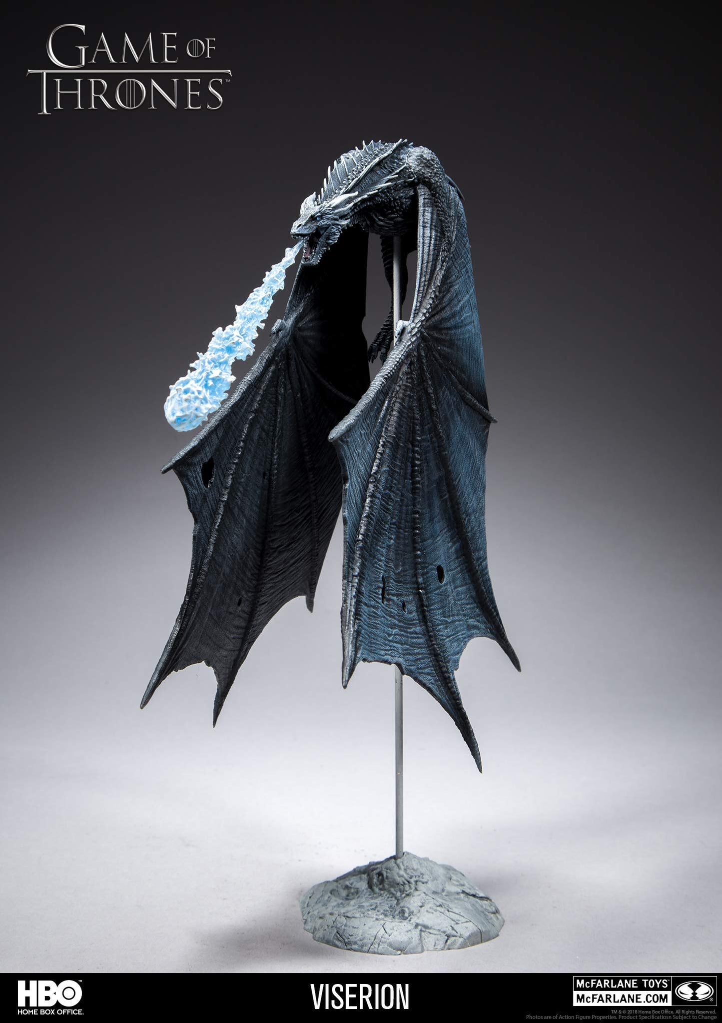 McFarlane Toys Game of Thrones Viserion Ice Dragon Deluxe Box, Blue