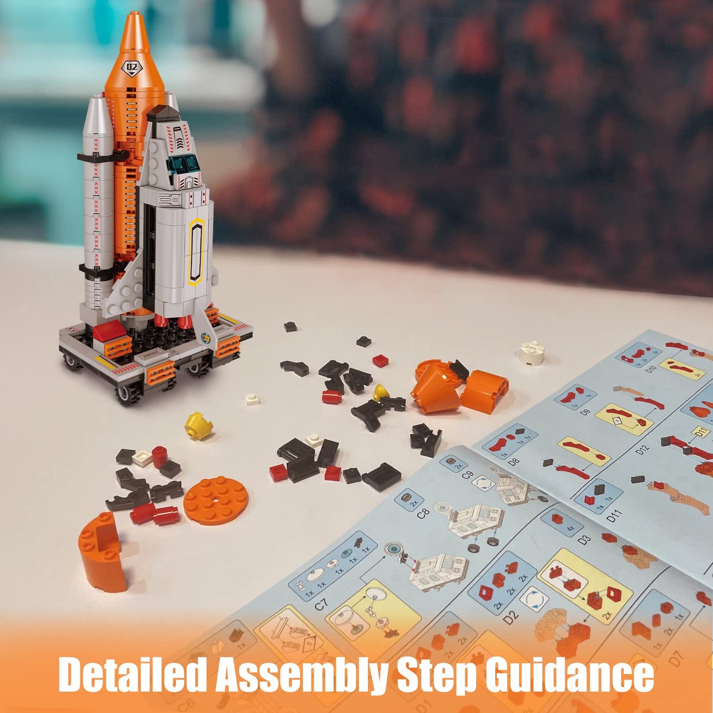 AESGOGO STEM Space Toys for 6 7 8 9 10 11 12 Year Old Boys Girls, Space Shuttle Rocket Launch Center Building Sets Toy Kits, Best Gifts for Kids Ages
