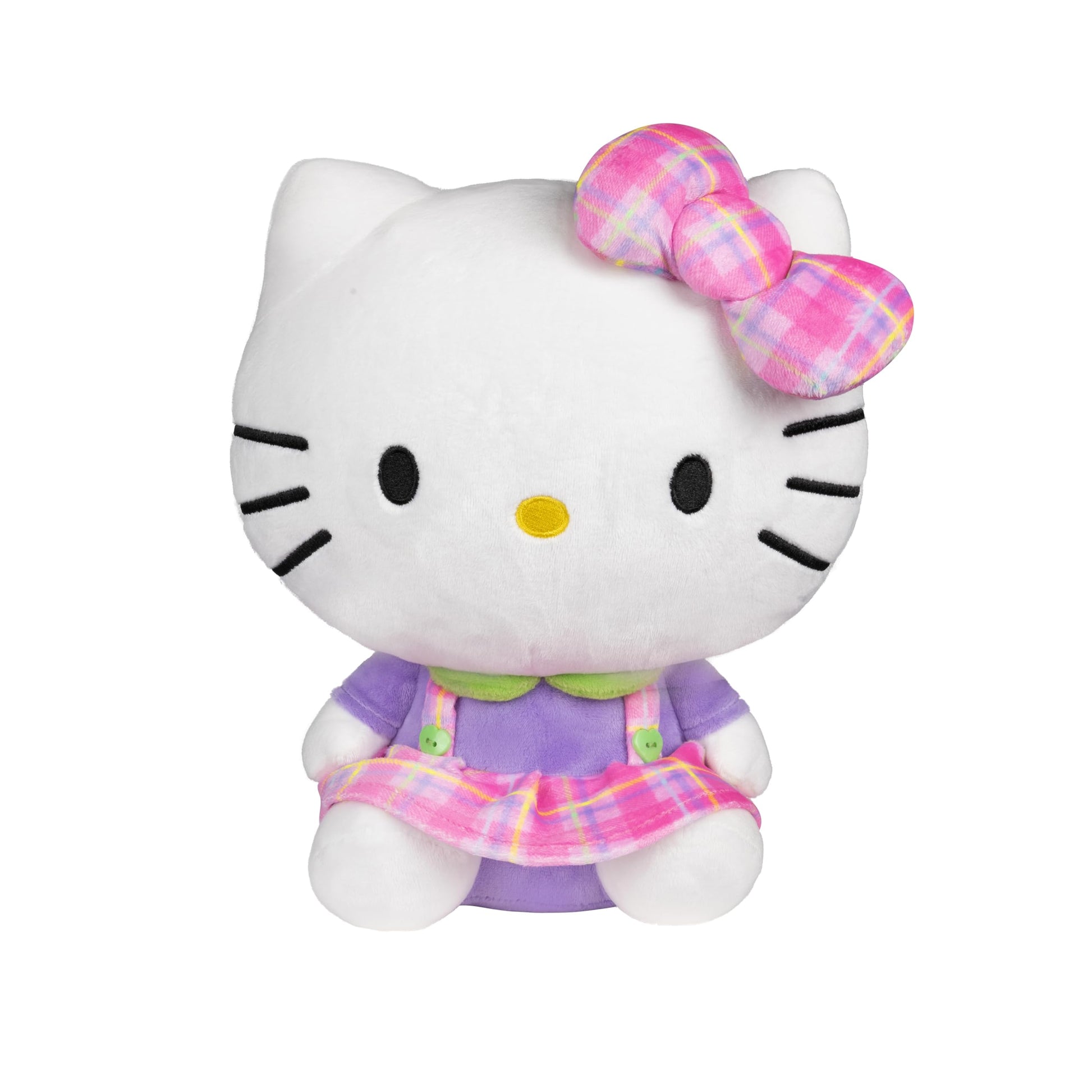 Hello Kitty and Friends, 12-Inch Hello Kitty Neon Plush - Officially Licensed Sanrio Product from Jazwares - Ages 6+