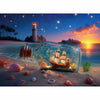 Puzzles for Adults 500 Pieces, Lighthouse Jigsaw Puzzles - Bottle of Stars, Impossible Beach Sailboat Puzzle for Seniors Families, 20.47x14.96 Inches