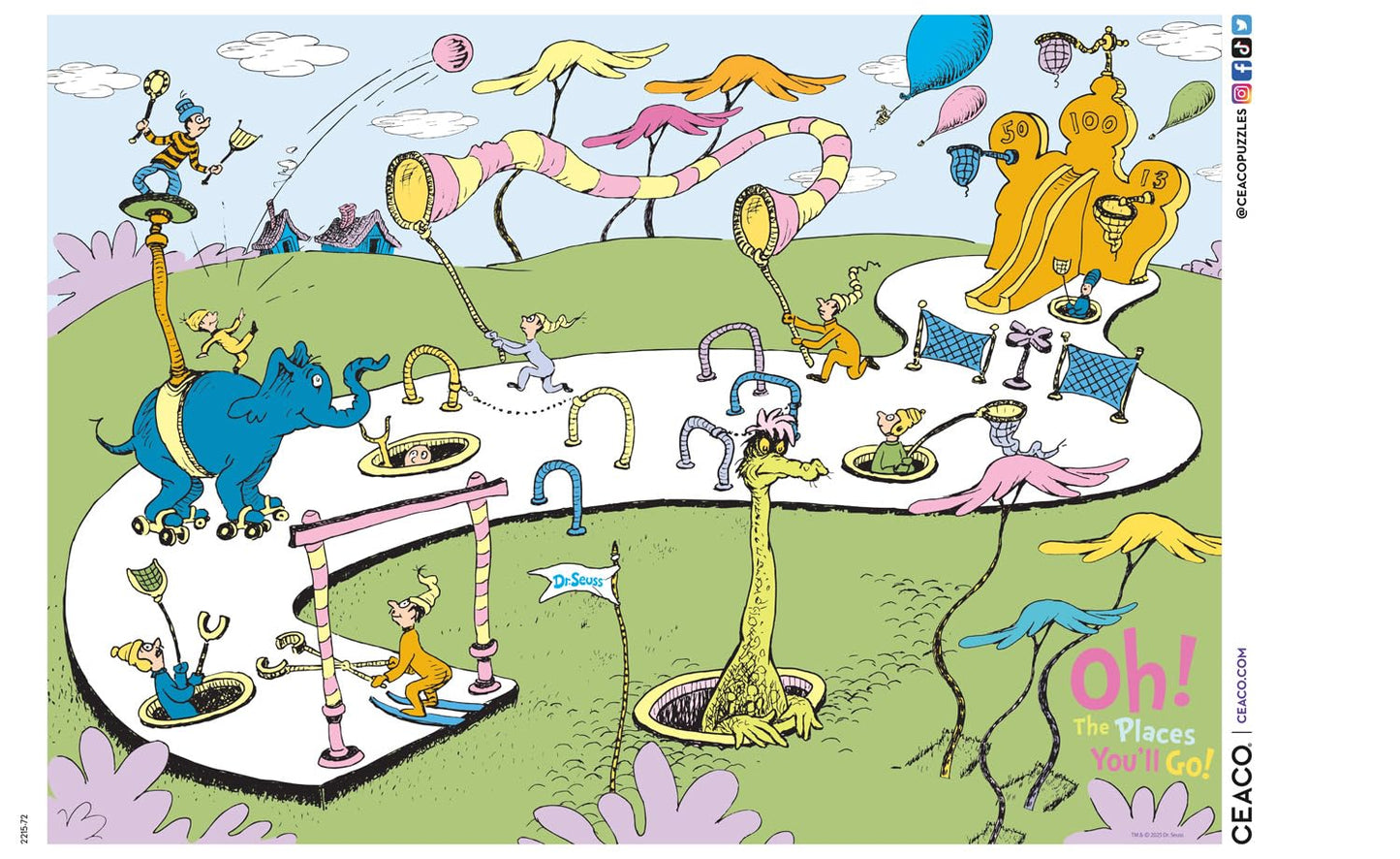Ceaco - Dr. Seuss Oh, the Places You'll Go! - 300 Large Piece Jigsaw Puzzle