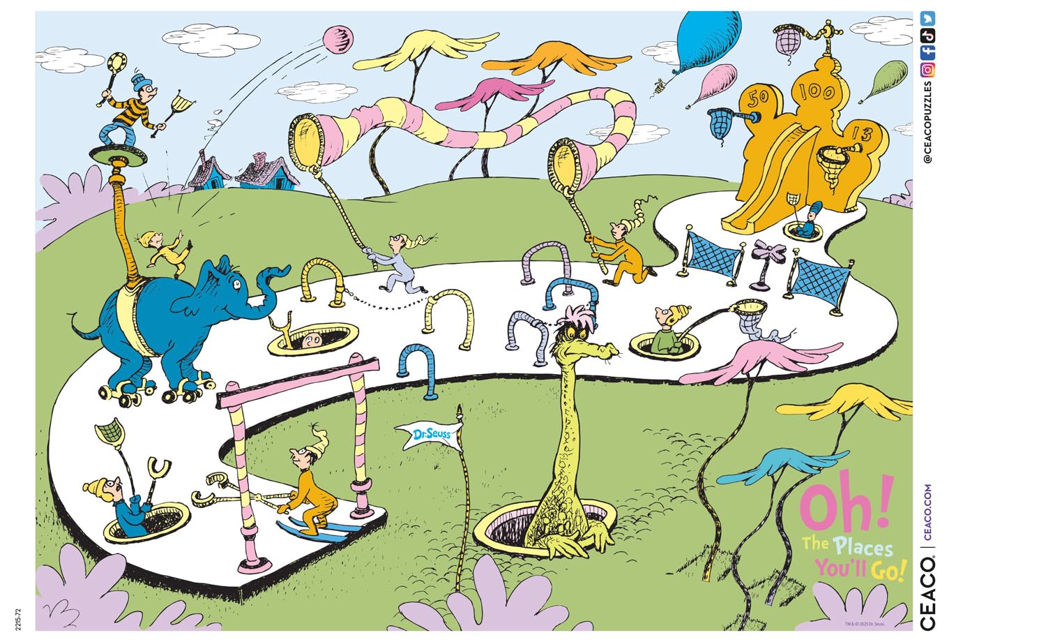 Ceaco - Dr. Seuss Oh, the Places You'll Go! - 300 Large Piece Jigsaw Puzzle