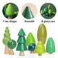 Wooden Tree Toy Pack of 8 Wood Miniature Tree Set Various Sizes Natural Wooden Trees Mini Trees for Home Decor and Crafts Garden Accessories Creative
