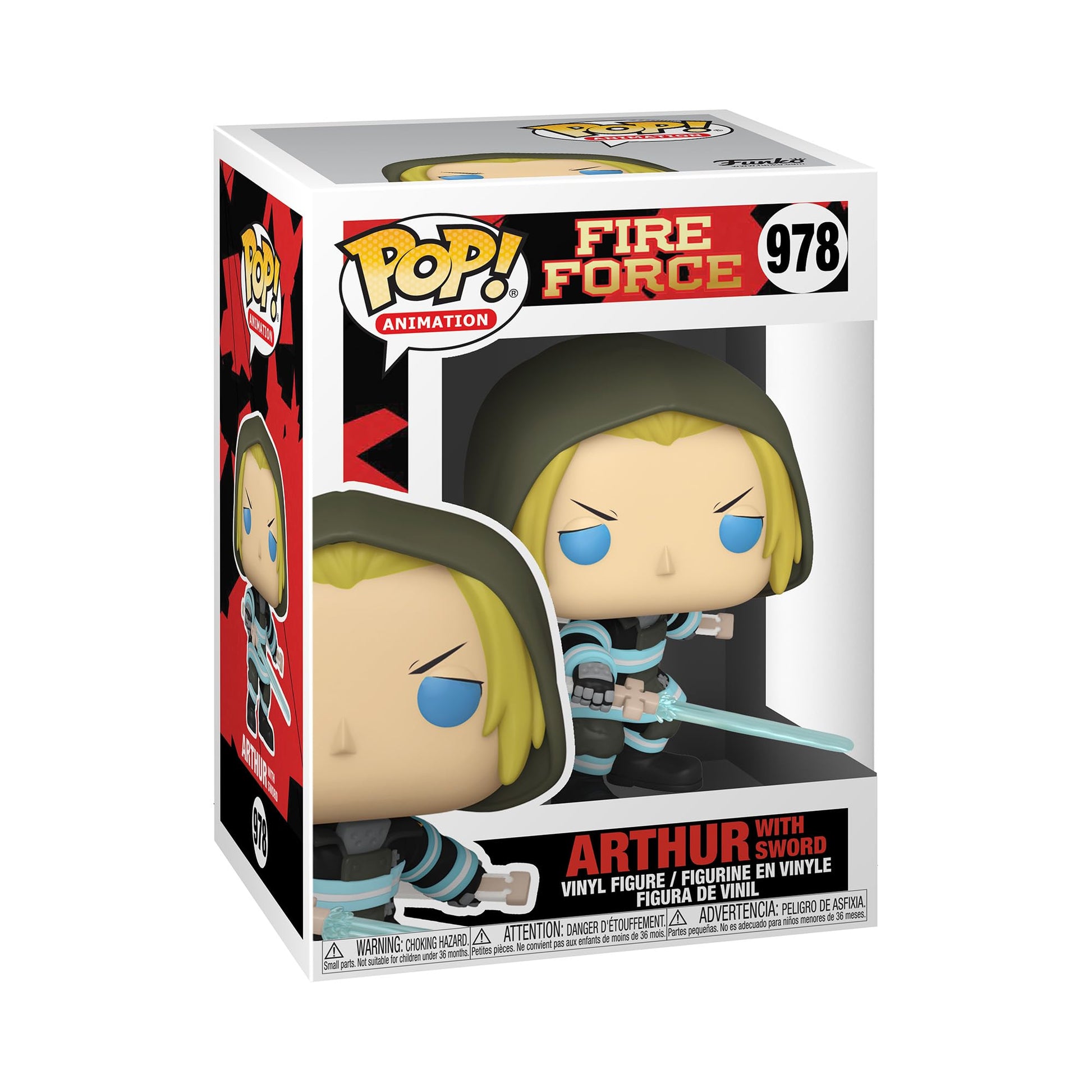 Funko POP Animation: Fire Force - Arthur with Sword, Multicolor, Standard, (56156)