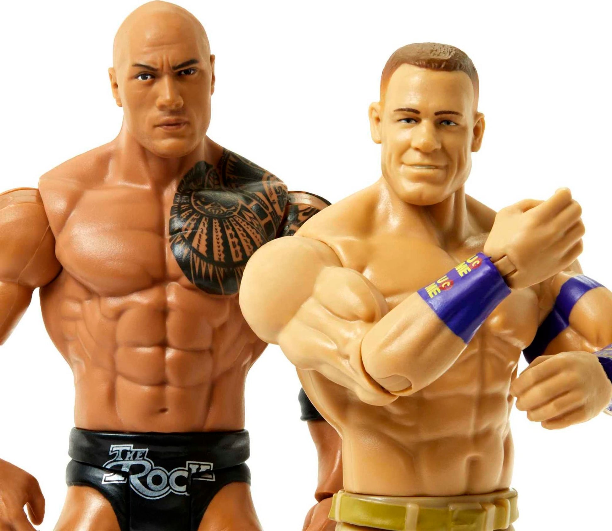 Mattel The Rock vs John Cena Championship Showdown 2-Pack 6-inch Action Figures Monday Night RAW Battle Pack for Ages 6 Years Old & Up