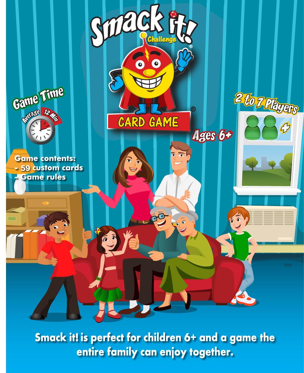 Arizona GameCo Smack it! Card Game for Kids - Fun and Easy to Learn - a Fun Game for Kids or Birthday Gift Idea - Boy or Girl Ages 6-12