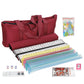 HNDTEK American Mahjong Set 166 Tiles, 4 Colors All-in-One Rack/Pushers, Red Soft Bag and Accessories -Classic Full Size Complete Mahjong Set.