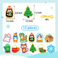Winter Animal Lacing Cards For Kids 12 Packs Double Sided Sewing Kits Christmas Sewing Cards Educational & Learning Activities Fine Motor Skill