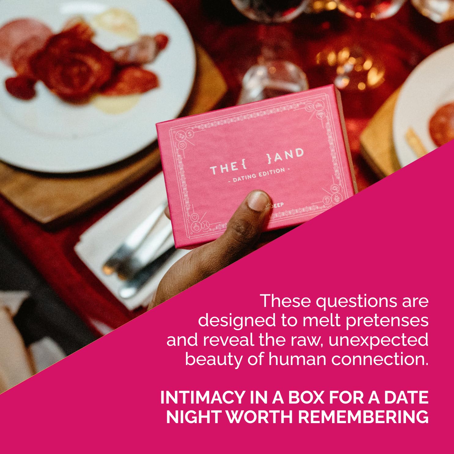 {THE AND} Dating Edition - 199 Thoughtful Conversation Cards for Dating Couples - Questions to Get to Know Your New Person & Create Connections - Fun