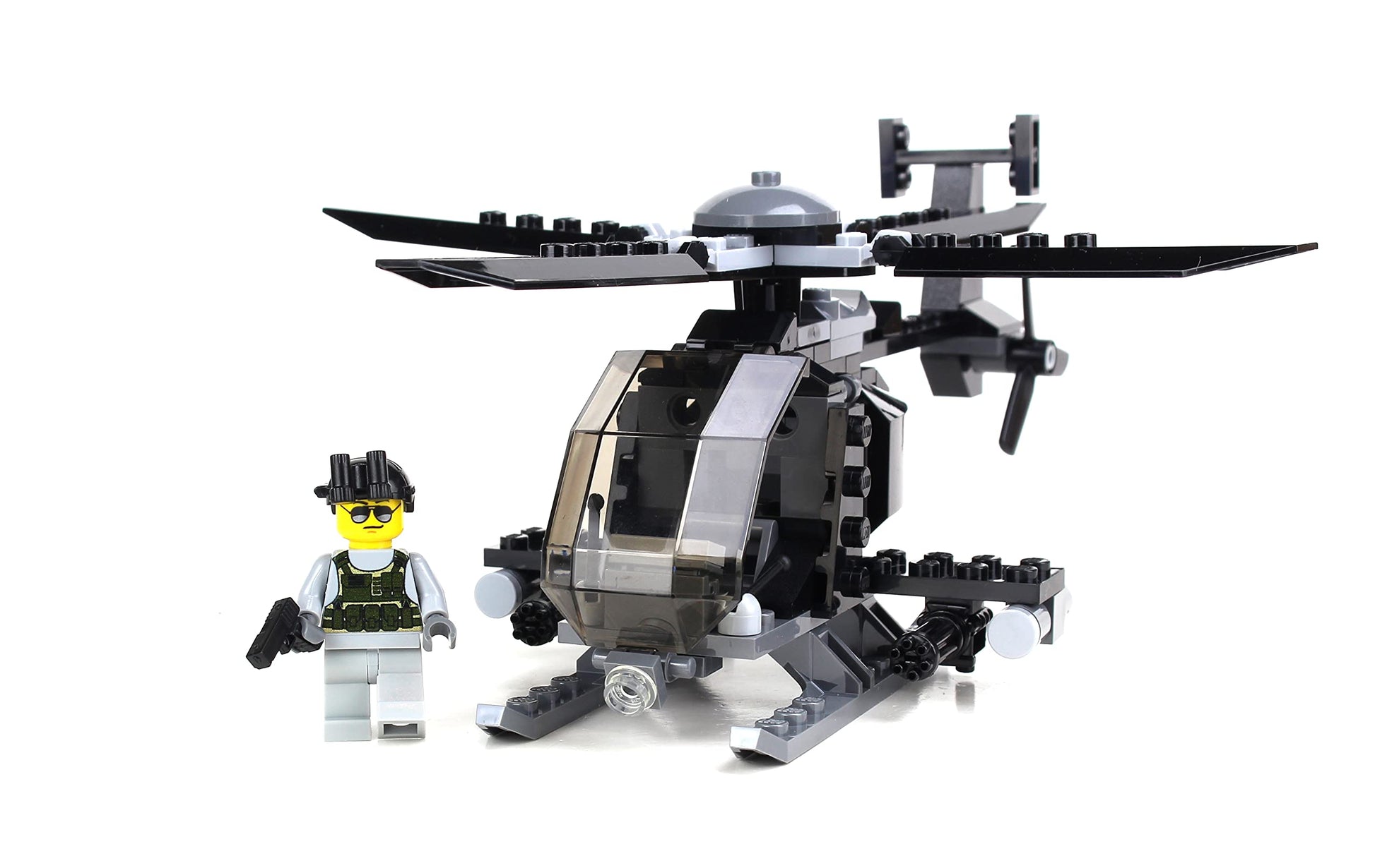 Battle Brick Collectible Ah-6 Little Bird Set with 1 Figure Custom Set