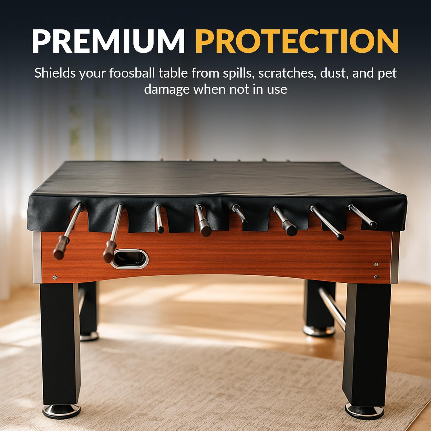 Hathaway Foosball 56" Table Cover , Black