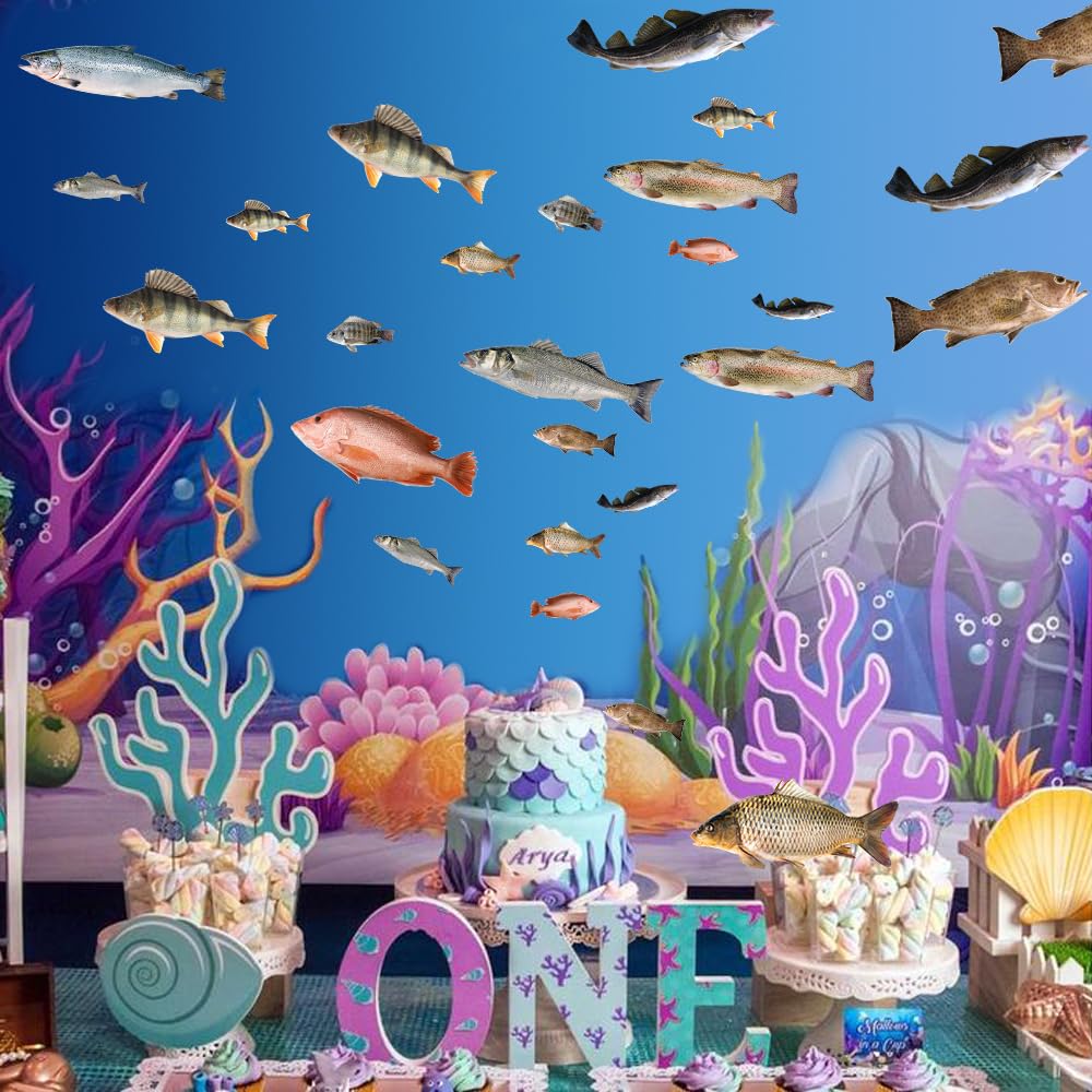 Simulated Natural Fish Stickers Suit