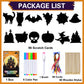 Max Fun Halloween Craft Scratch Paper Art for Kids Party Games Ornaments 96PCS Magic Rainbow Scratch Off Cards Paper Hanging Educational Toys Kit
