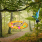Kids Arts and Crafts Bird Feeders for Outside, 3 Pack DIY Wooden Paint Kits Outdoor Educational Fun Kids Crafts Hanging Sunflower Donut Avocado Bird