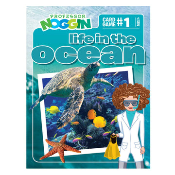 Outset Media Professor Noggin's Life in The Ocean Trivia Card Game - an Educational Based Card Game for Kids - Trivia, True or False, and Multiple
