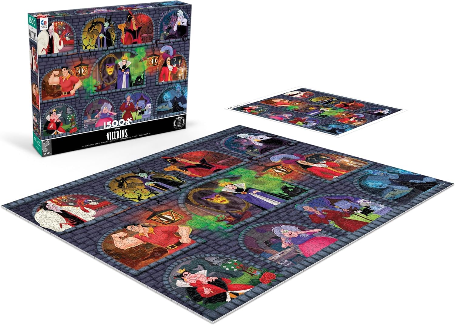 Ceaco - Disney Villains Underground - 1500 Piece Jigsaw Puzzle for Adults