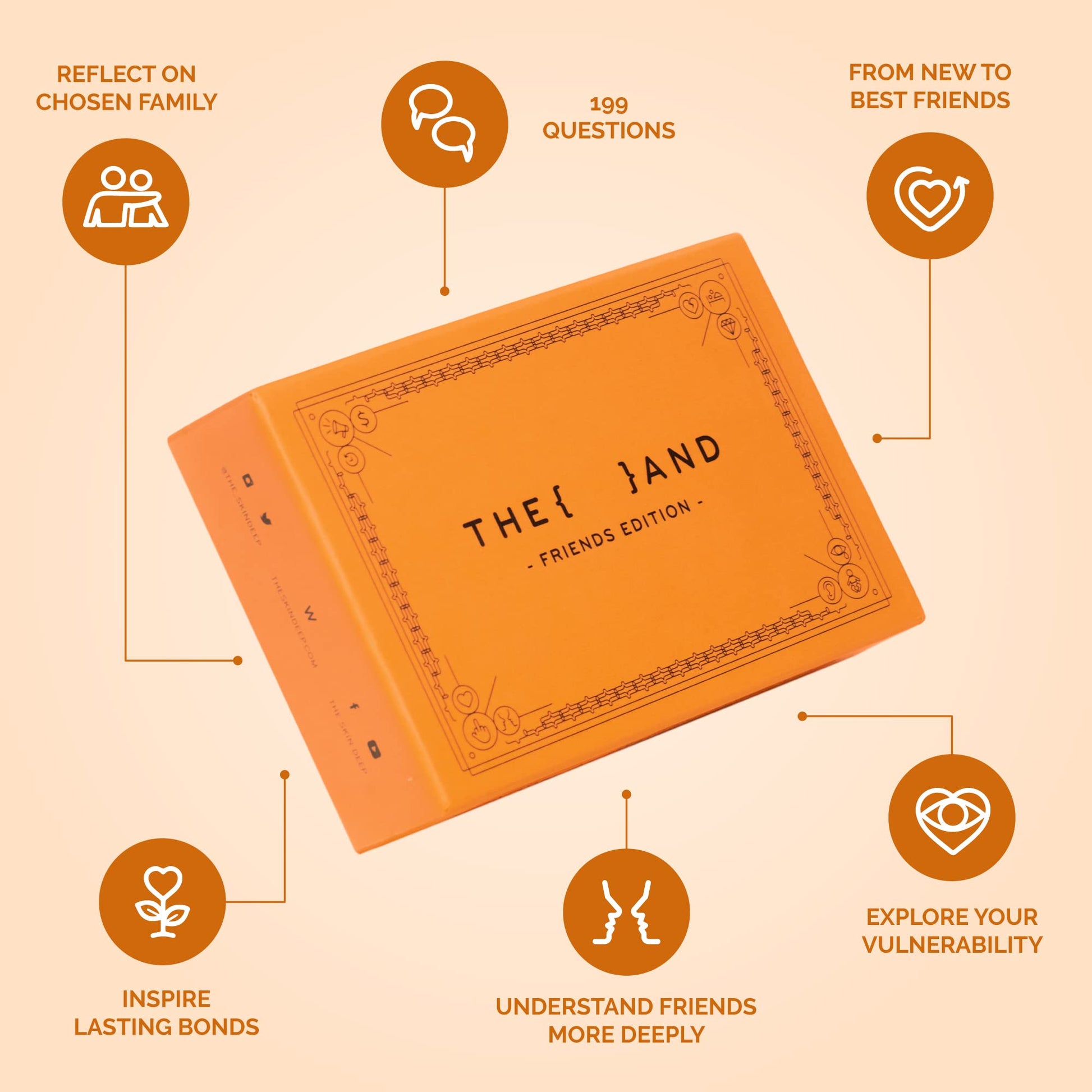 {THE AND} Friends Edition - Conversation Starters to Make Friends Your Best Friends - Fun Getting to Know You Card Game with Questions - Deep Talks at