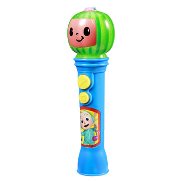 eKids Cocomelon Toy Microphone, Toy for Toddlers with Built-in Music, Designed for Fans of Cocomelon Toys