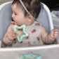 Jimibaby Silicone Star Teether, The First Teething Toy for Baby Boys and Girls,100% BPA Free, Easy to Hold, Freezer Safe (Mint Star)