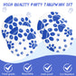 40PCS Blue Paw Print Party Supplies Dog Themed Birthday decorations Disposable Tableware Including Plates Napkins for Dog Birthday Baby Shower Pet