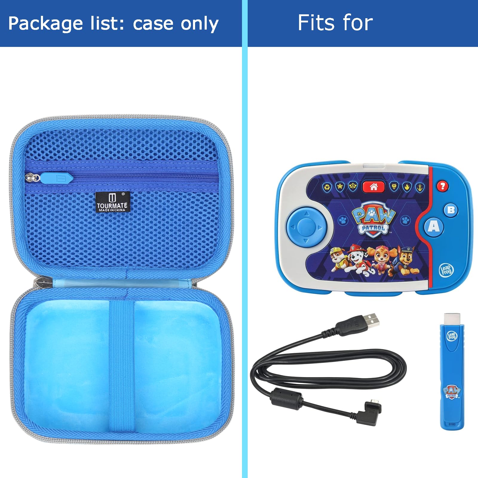 Tourmate Hard Carrying Case Compatible for Leapfrog for PAW Patrol Learning Video Game, Case Only