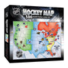 MasterPieces Sports Puzzle - All Teams 500 Piece Jigsaw Puzzle for Adults - NHL League Hockey Map - 21 x 15