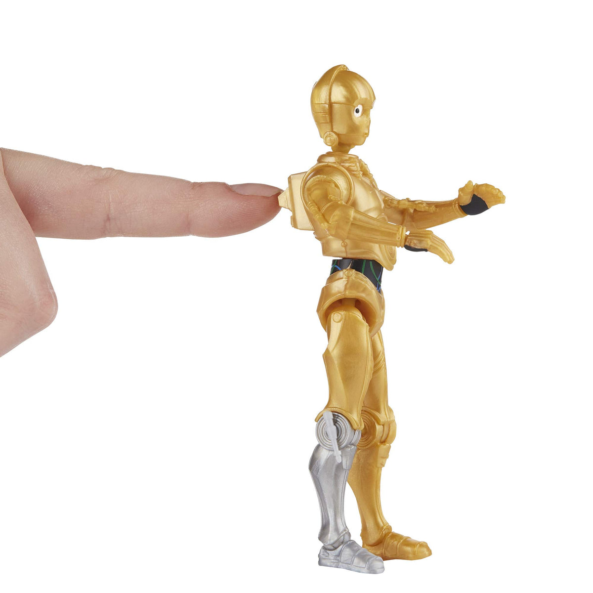 STAR WARS Galaxy of Adventures C-3PO Toy 5-inch Scale Action Figure with Fun Droid Demolition Feature, Toys for Kids Ages 4 and Up