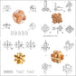ULT-unite3D Wooden Cube Brain Teaser Puzzle