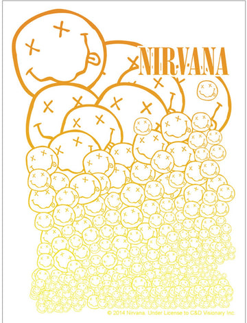 NIRVANA Licenses Products Smiley Faces Sticker