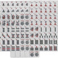 HNDTEK 166 Tiles American Mahjong Set Soft Bag with Combo Rack (Red)