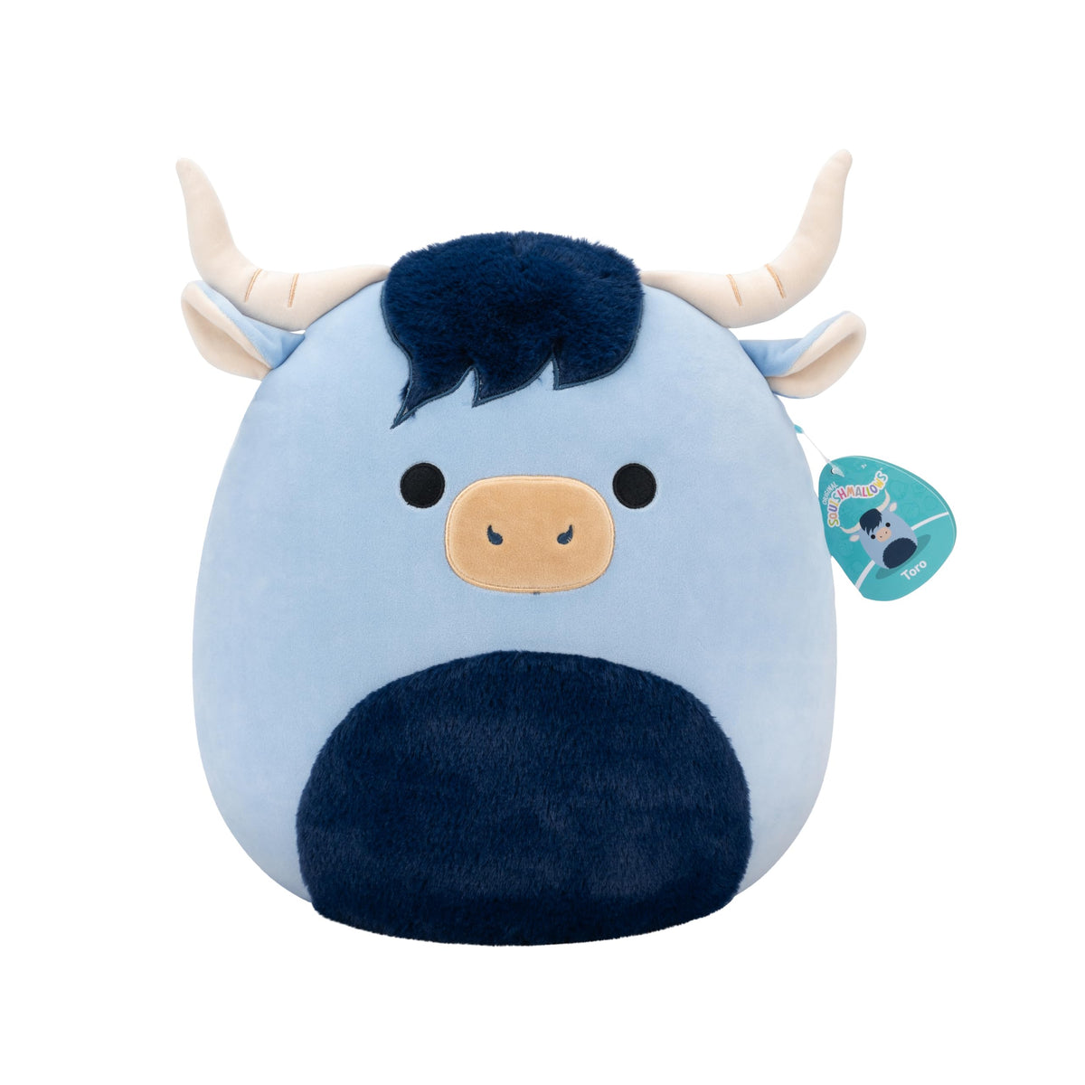 Squishmallows Original 14in Toro The Blue Highland Cow - Official Jazwares Plush (Large)