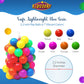 Kiddey Caterpillar Kids Play Tunnel and Tent with 50 Balls 2 Pc. Crawl Through Baby Ball Pit Pop up for Toddler and Babies, Indoor & Outdoor Jungle