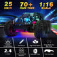 BLUEJAY 2.4GHz High Speed RC Car, Offroad Monster Hobby Racing Car with LED Colorful Bodylight and Rechargeable Battery, Kids Toy Gifts 3-8 Years