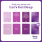 Let's Get Deep by Relatable, A Question Card Game for Couples, Great for Date Night Ideas, Couples Gifts, Wedding Gifts, and Long Distance