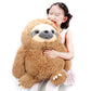 Winsterch Large 20-Inch Brown Sloth Plush Stuffed Animal Toy