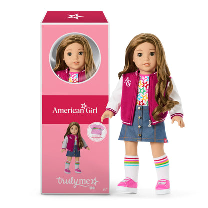 American Girl, Truly Me 18-inch Doll #118 with Hazel Eyes, Wavy Dark-Brown Hair with Highlights, Tan Skin, for Ages 6+