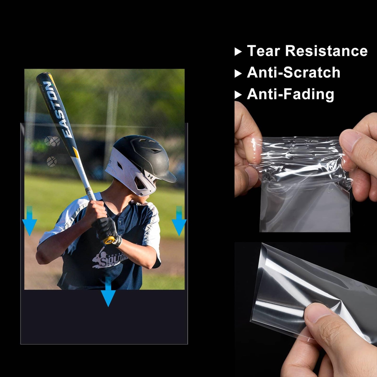 1000ct Soft Trading Card Sleeves - Clear Penny Sleeves, Toploaders for Trading Cards, Card Protector Sleeves for Standard Cards, Baseball Cards