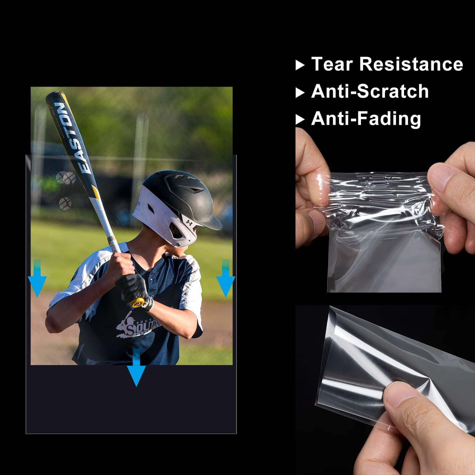 1000ct Soft Trading Card Sleeves - Clear Penny Sleeves, Toploaders for Trading Cards, Card Protector Sleeves for Standard Cards, Baseball Cards