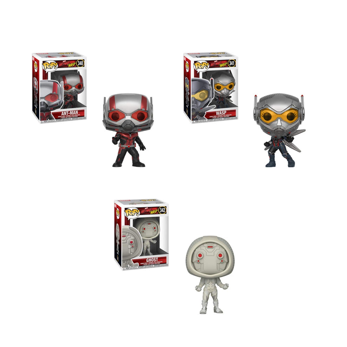 Funko Marvel: Pop! Ant-Man & Wasp Collectors Set - Ant-Man, The Wasp, Ghost