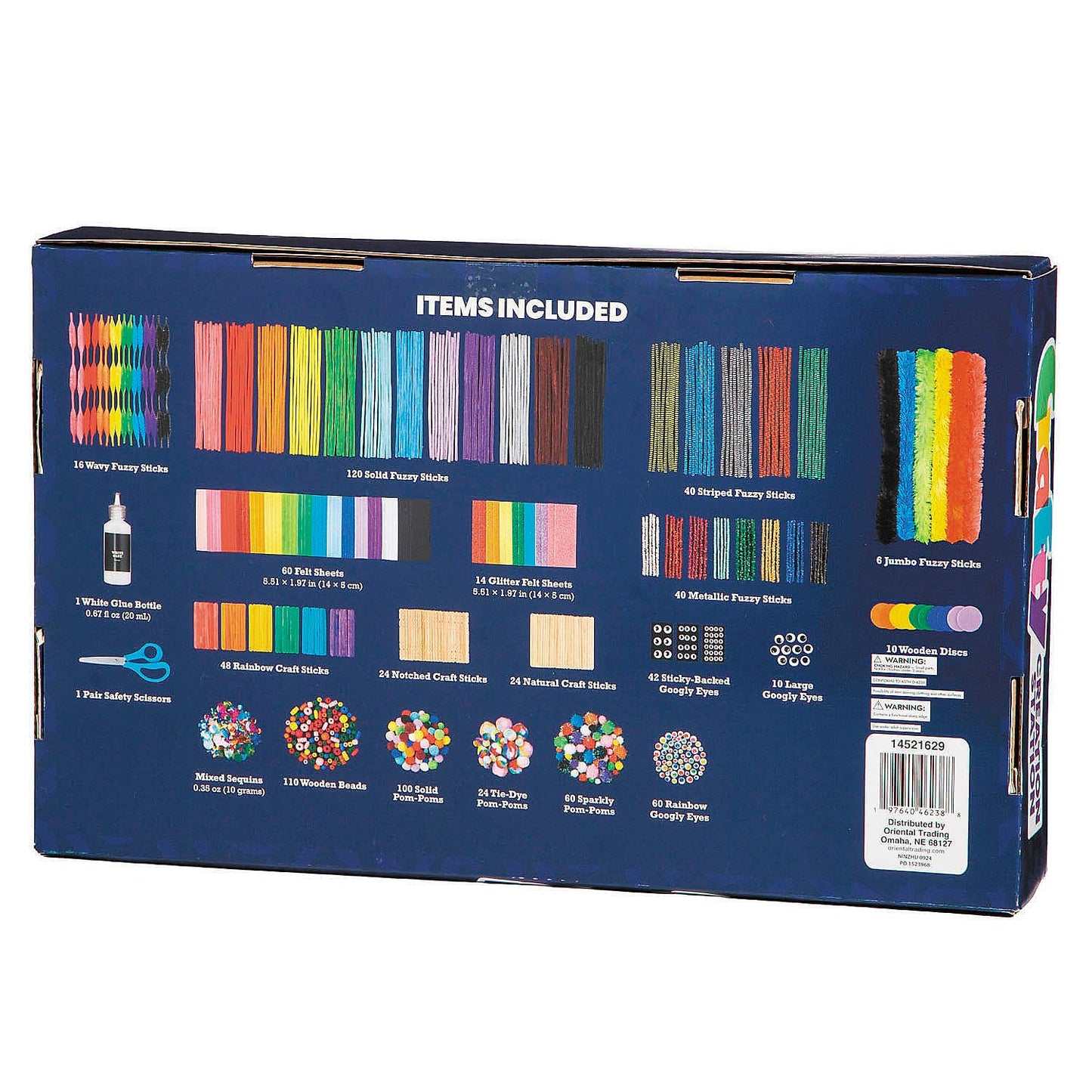 Fun Express 10 3/4" x 17 1/2" Crafty Creation Station Craft Supplies Box