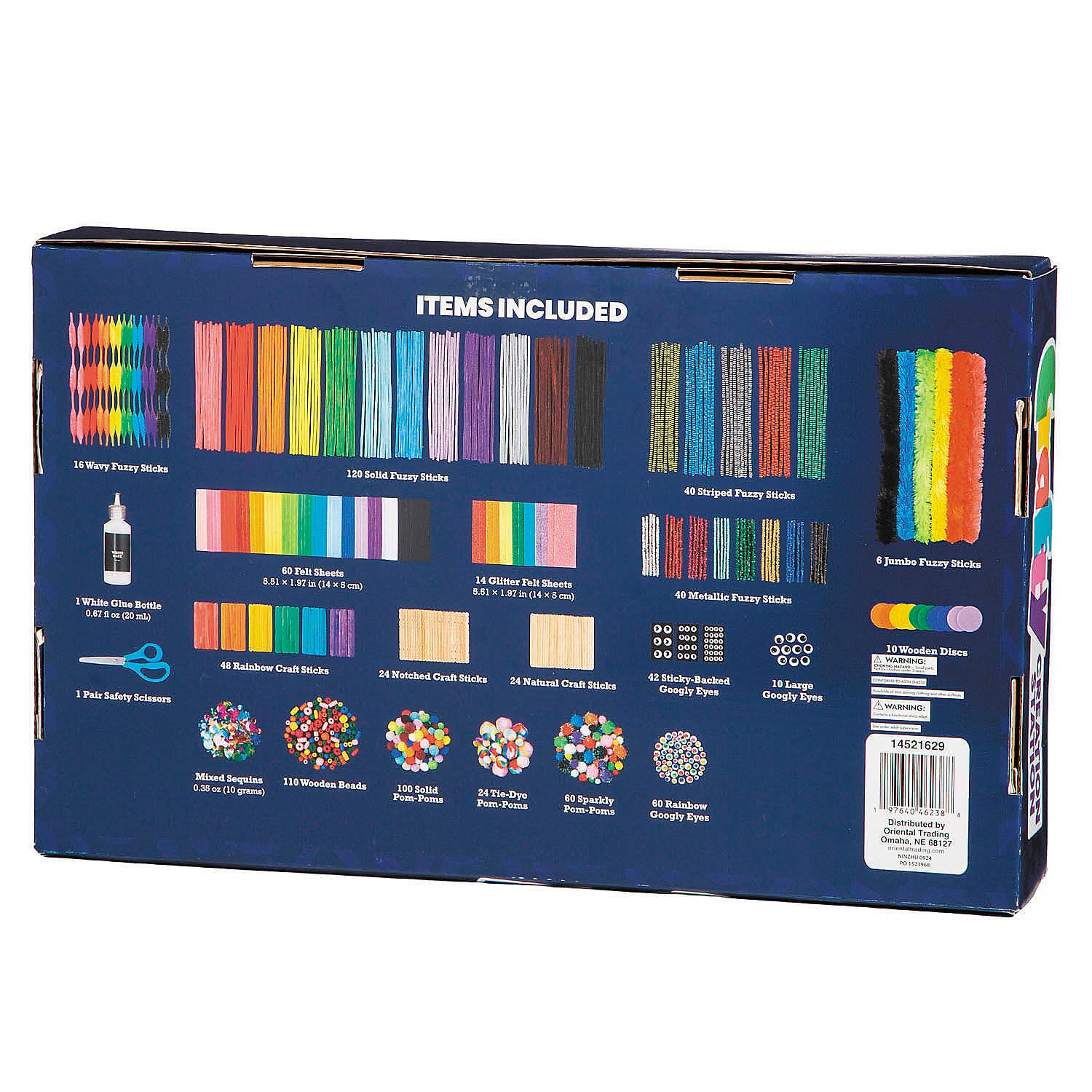 Fun Express 10 3/4" x 17 1/2" Crafty Creation Station Craft Supplies Box