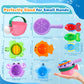 Baby Bath Toys for Kids Ages 1-3 9PCS Toddler Bath Toys Mold Free for 2-4 with Watering Can & Stacking Cups Colorful Bathtub Pool Water Toys for 1+